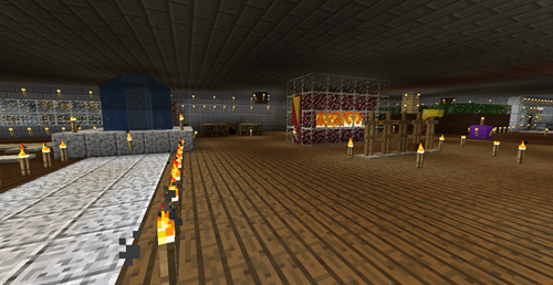 Interior of the Collier Compound in Minecraft