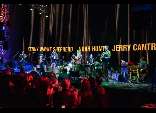 Kenny Wayne Shepherd, Noah Hunt, and Jerry Cantrell at MoPOP's Founders Award 2018